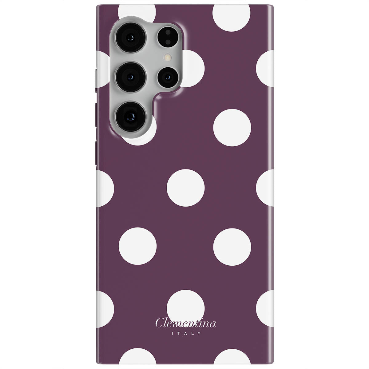 Burgundy Dots Tough Case