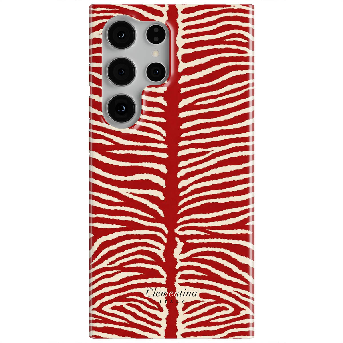 Burgundy Zebra Tough Case