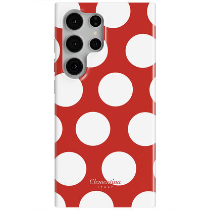 White Polka Dots Magnetic Tough Phone Case