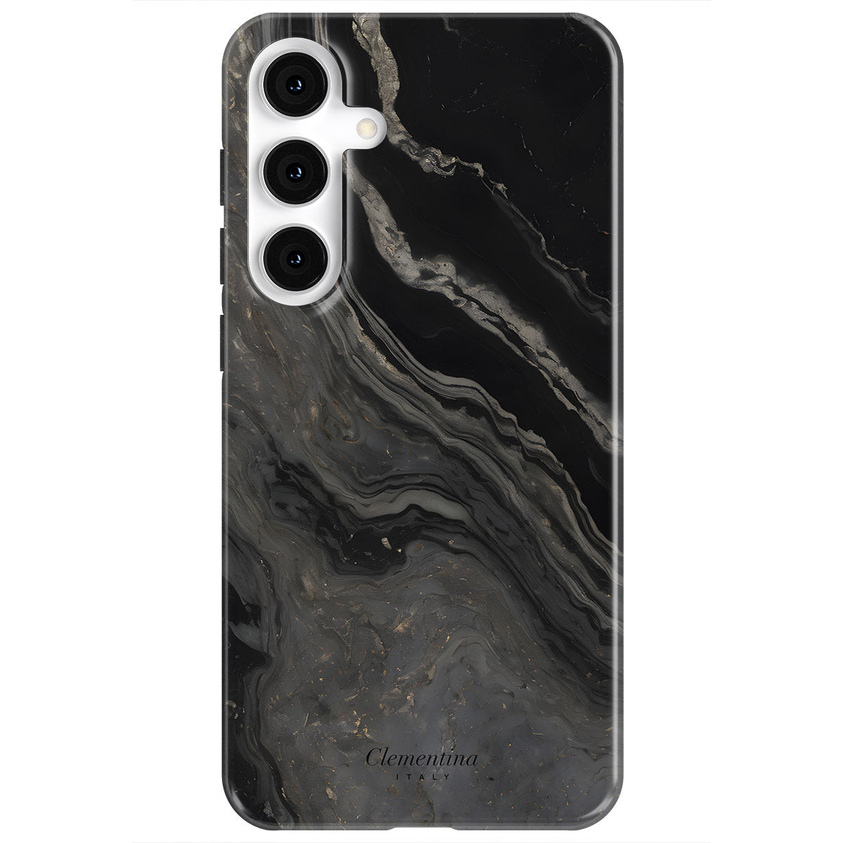 Black Marble Snap Case