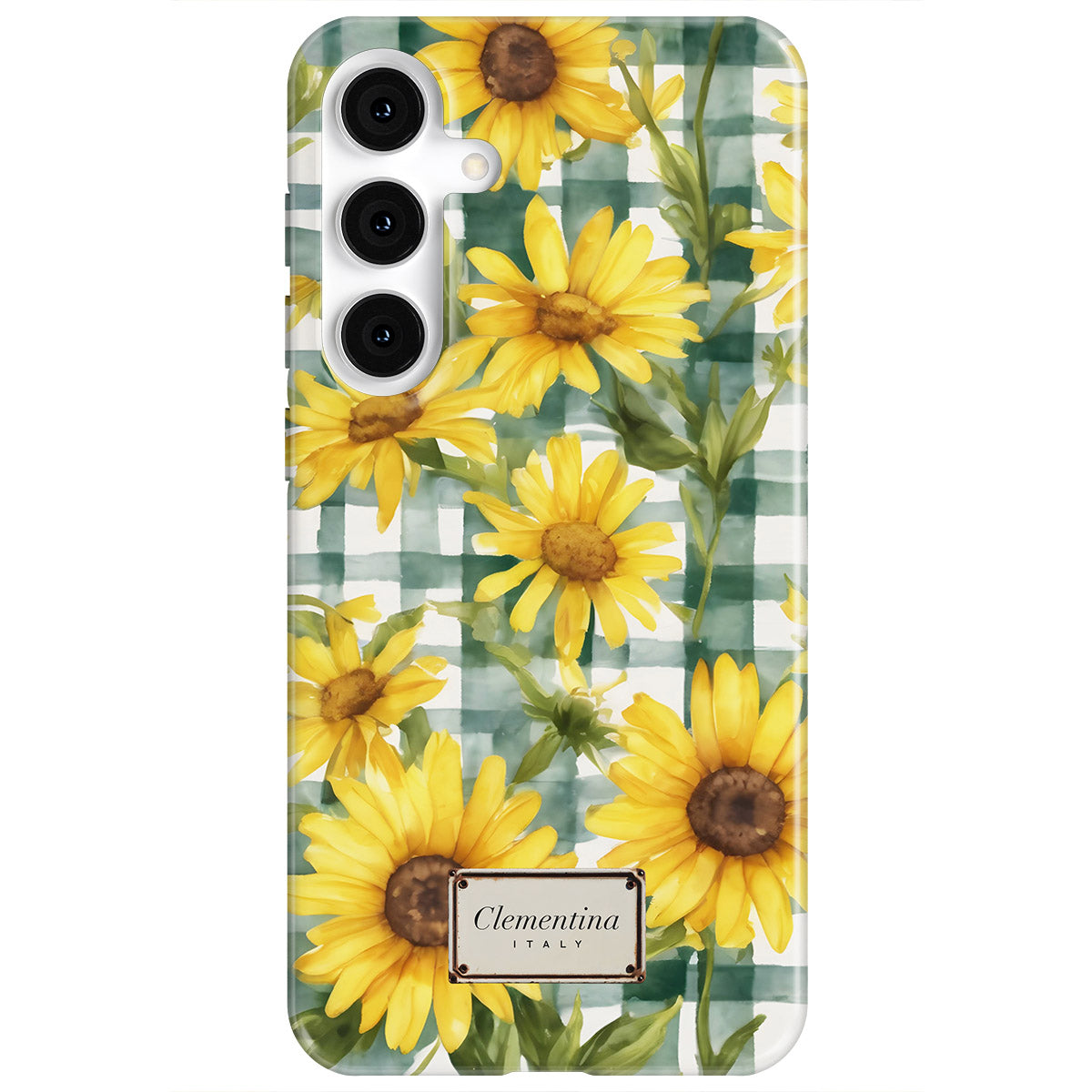 Gingham and Flowers Magnetic Tough Phone Case