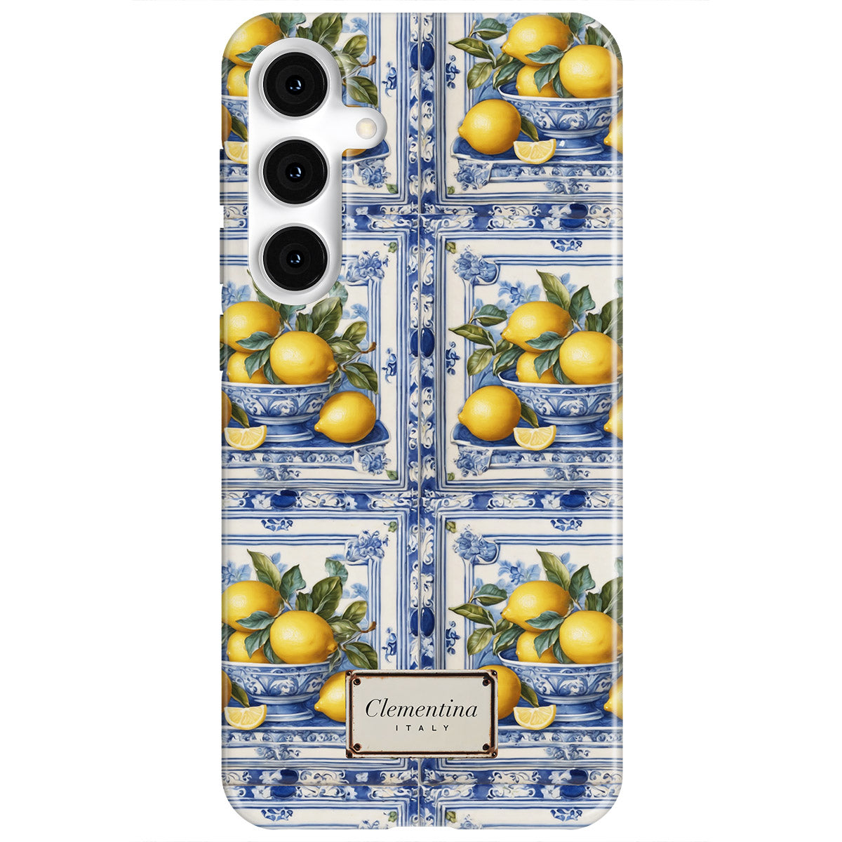 Lemon Majolica Snap Case