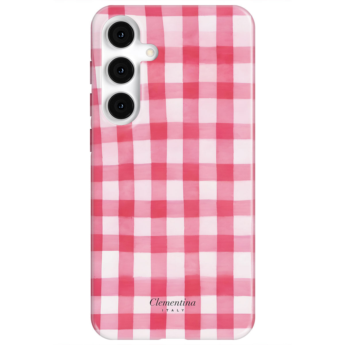 Pink Gingham Snap Case