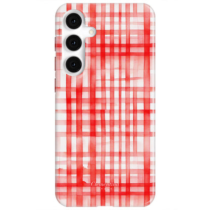 Red Gingham Snap Case