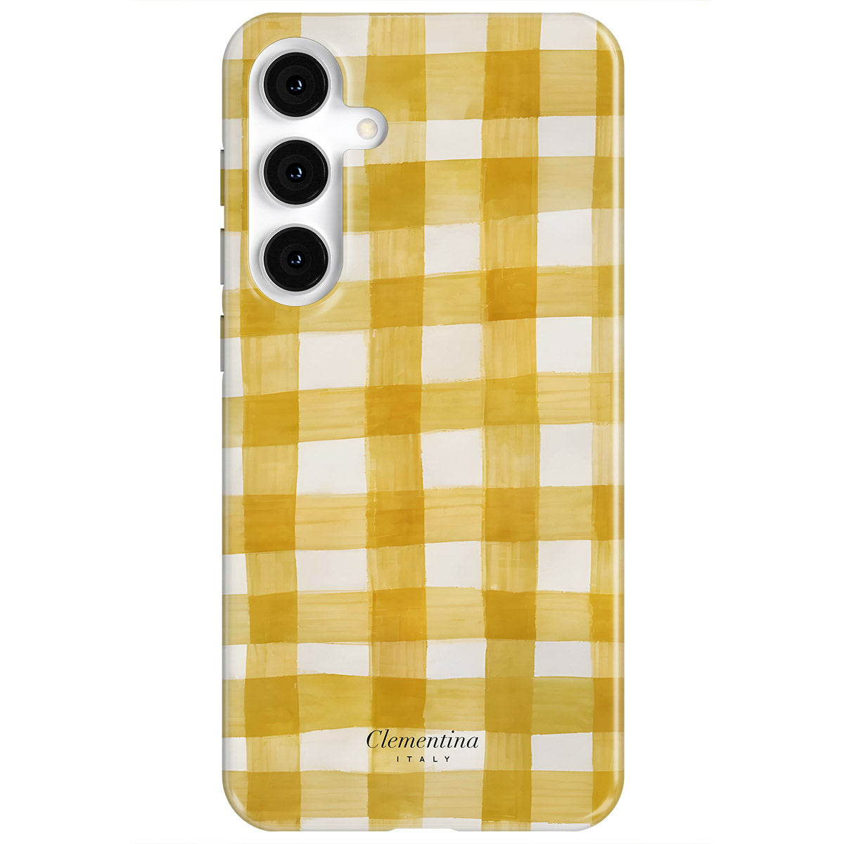 Yellow Gingham Snap Case