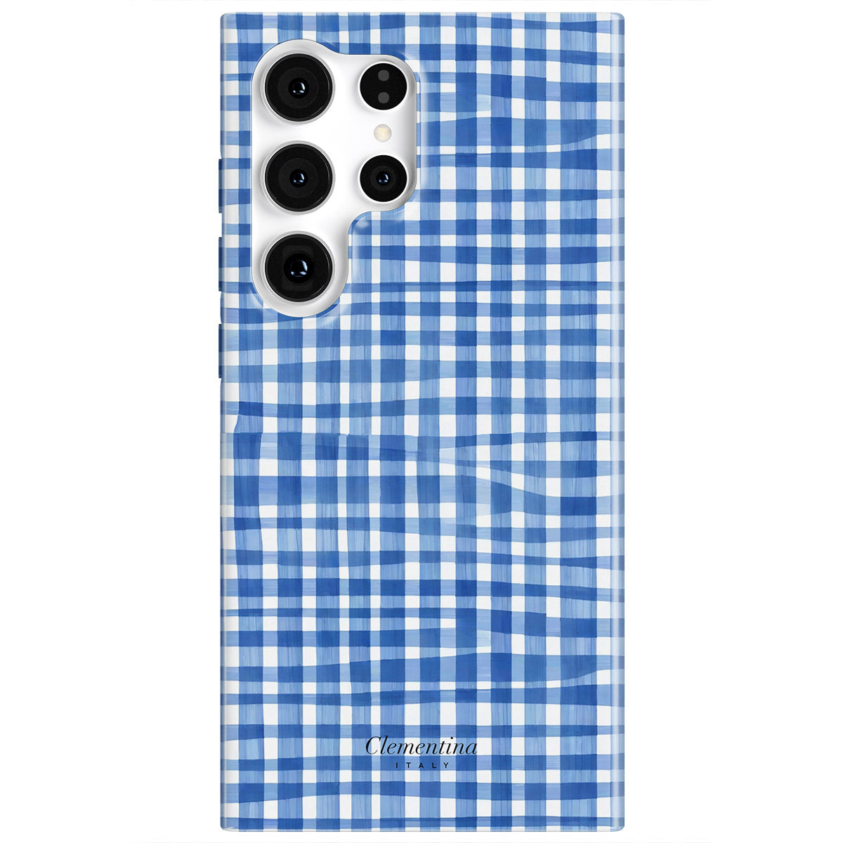 Blue Gingham Magnetic Tough Phone Case