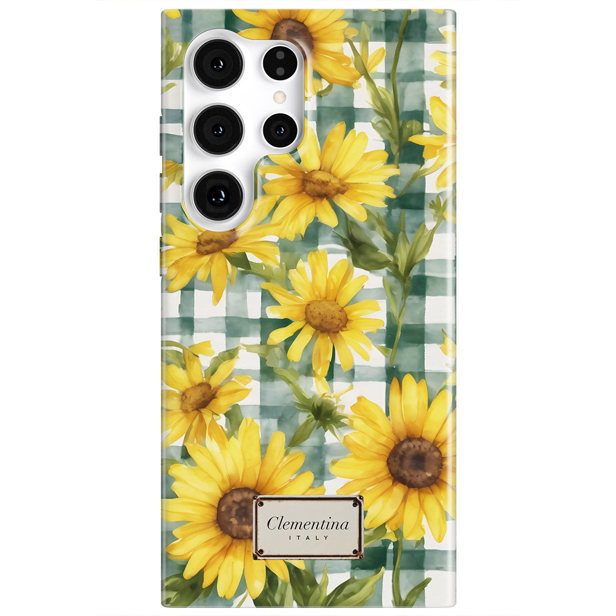 Gingham and Flowers Magnetic Tough Phone Case