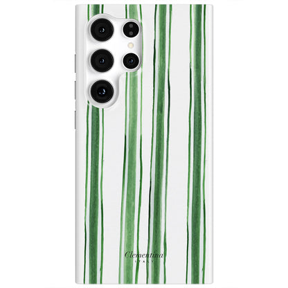 Green Stripes Magnetic Tough Phone Case