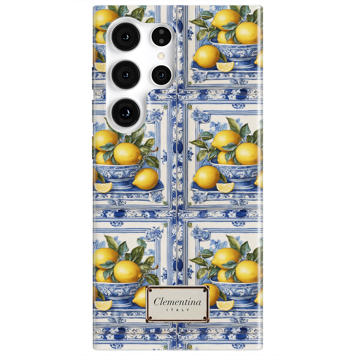 Lemon Majolica Snap Case