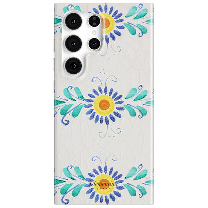 Majolica Flower Magnetic Tough Phone Case