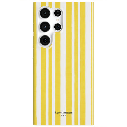 Yellow Stripes Magnetic Tough Phone Case