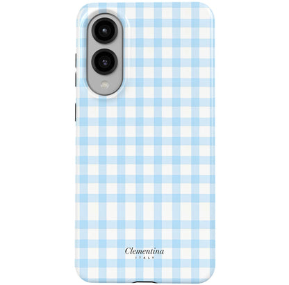 Baby Blue Gingham Tough Case
