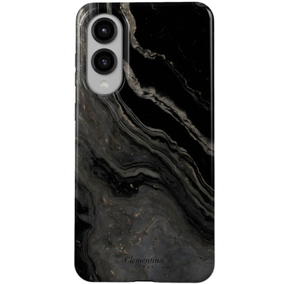 Black Marble Tough Case