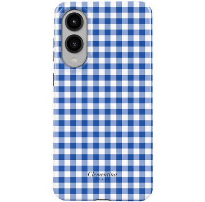 Blue Gingham Tough Case