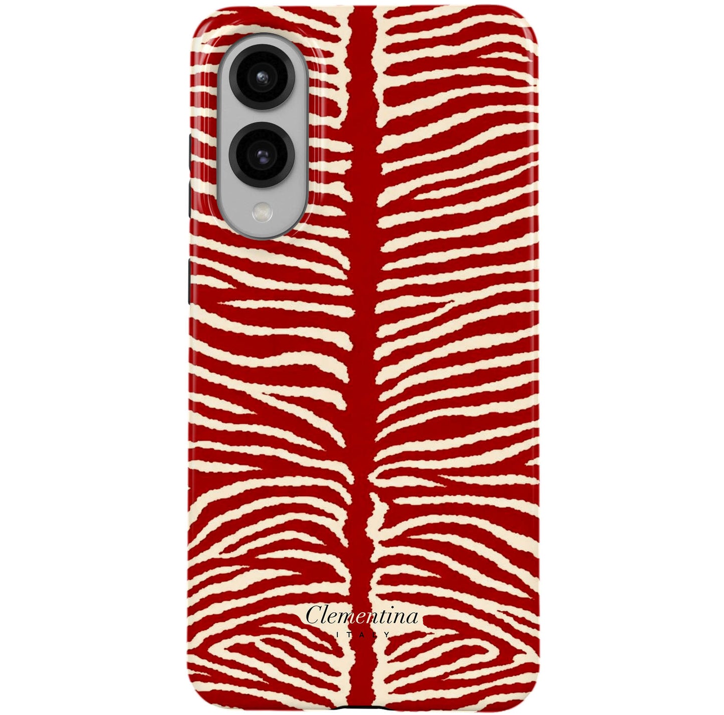 Burgundy Zebra Tough Case