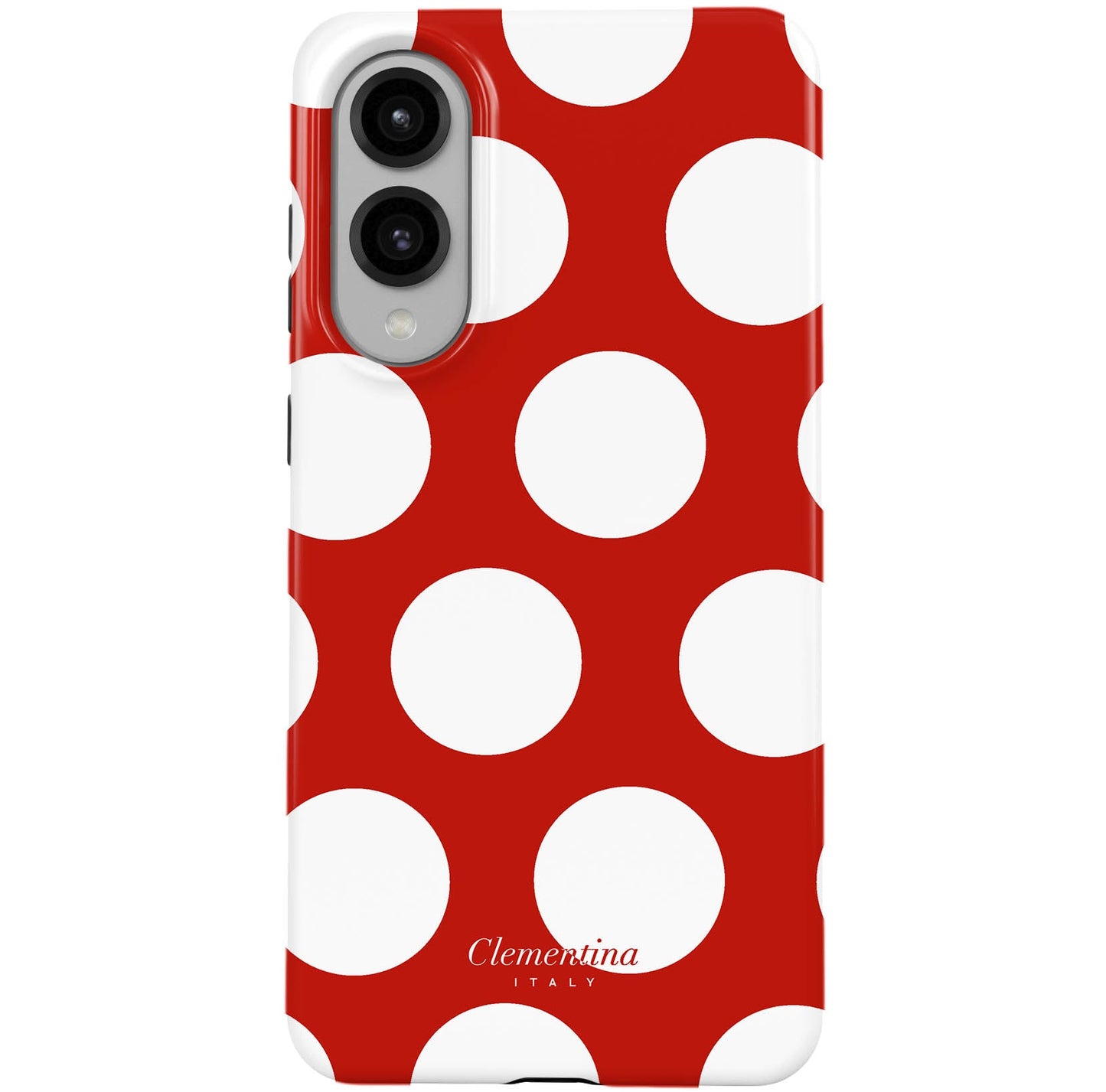 White Polka Dots Tough Case