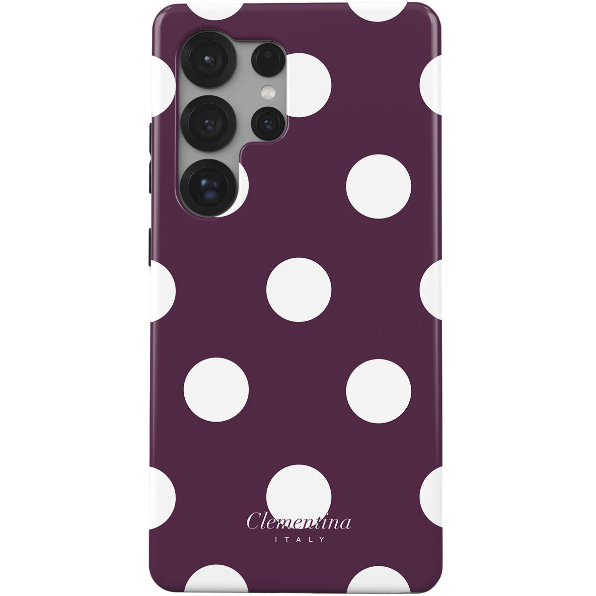 Burgundy Dots Tough Case