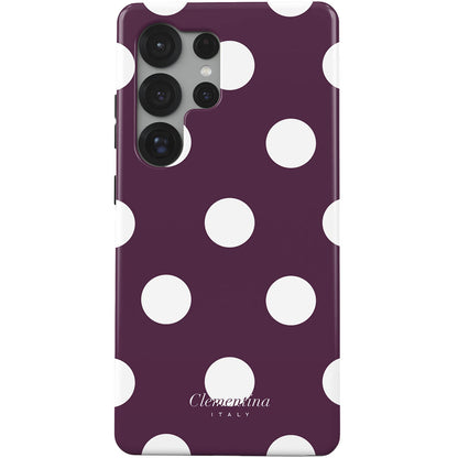 Burgundy Dots Tough Case