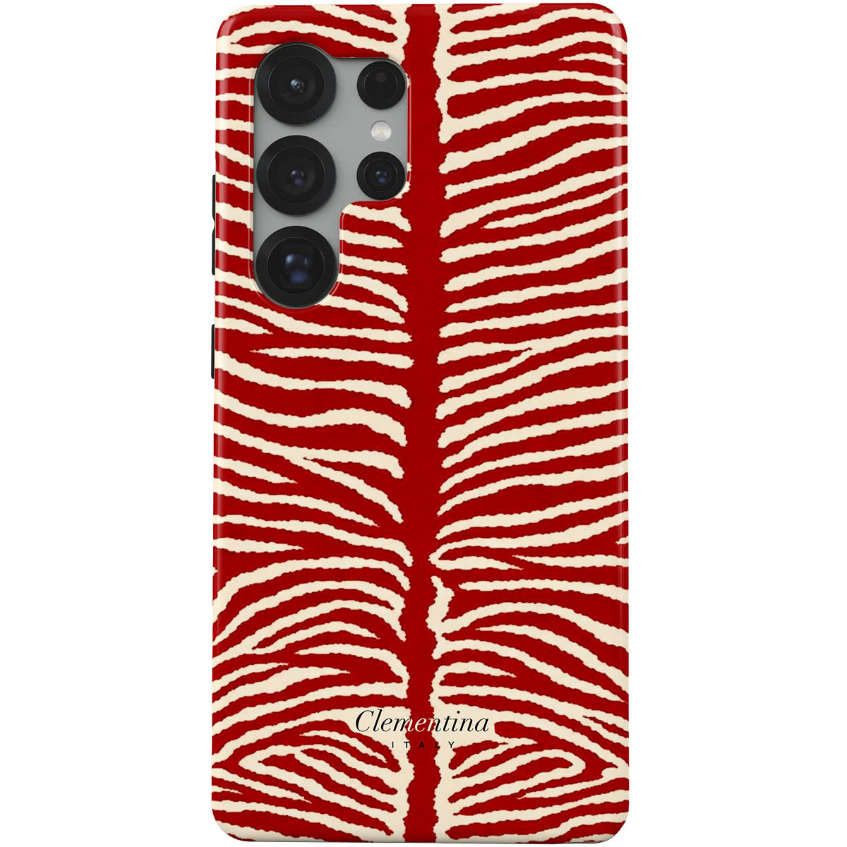 Burgundy Zebra Tough Case