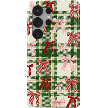 Tartan and Bows Magnetic Tough Phone Case