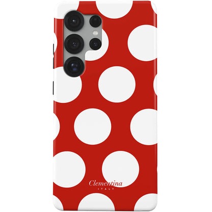 White Polka Dots Magnetic Tough Phone Case