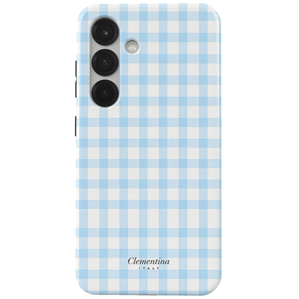 Baby Blue Gingham Tough Case
