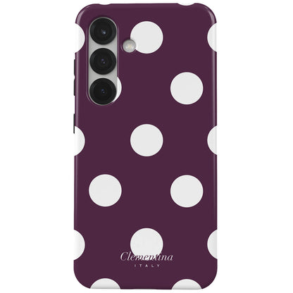 Burgundy Dots Tough Case