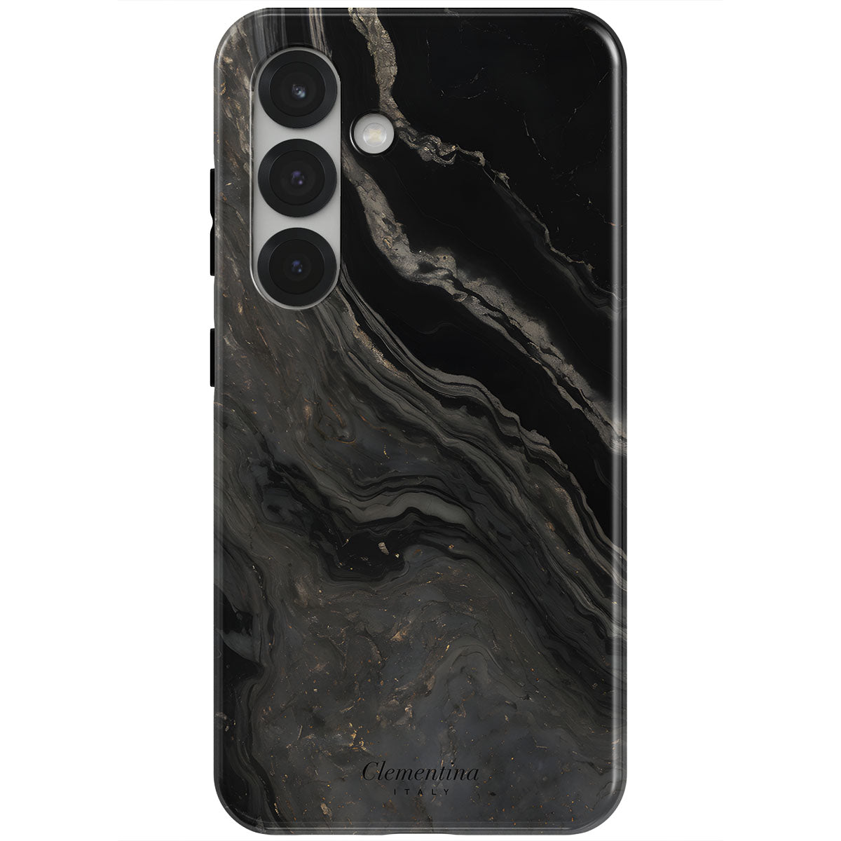 Black Marble Snap Case