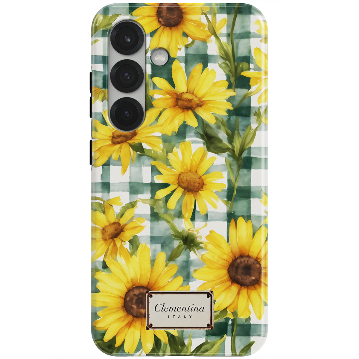 Gingham and Flowers Magnetic Tough Phone Case