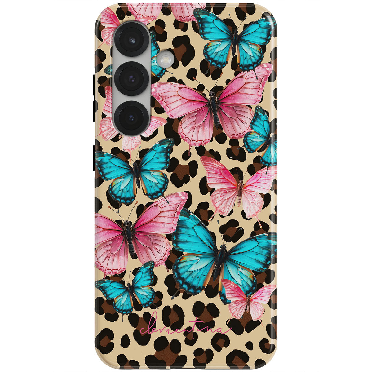 Leopard & Butterflies Magnetic Tough Phone Case