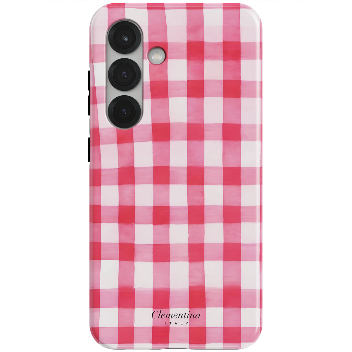 Pink Gingham Magnetic Tough Phone Case