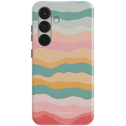 Rainbow Wave Magnetic Tough Phone Case