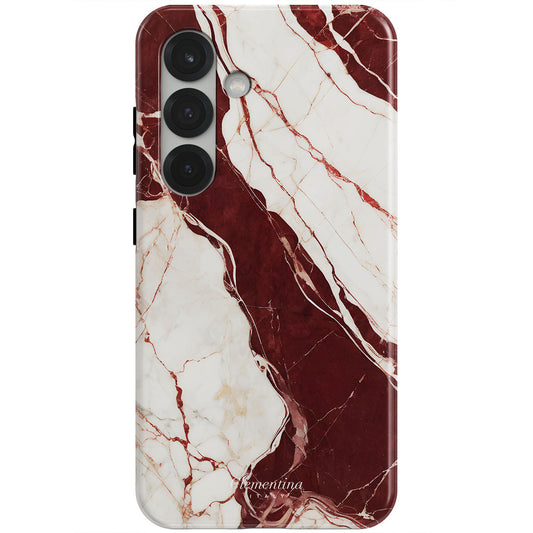 Burgundy Marble Magnetic Tough Phone Case