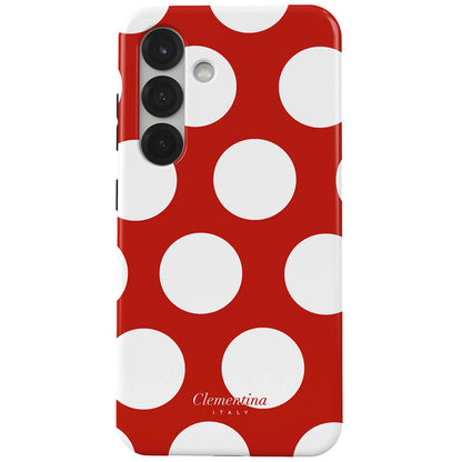 White Polka Dots Tough Case