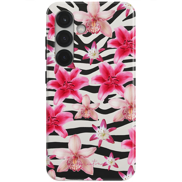 Zebra and Floral Tough Case