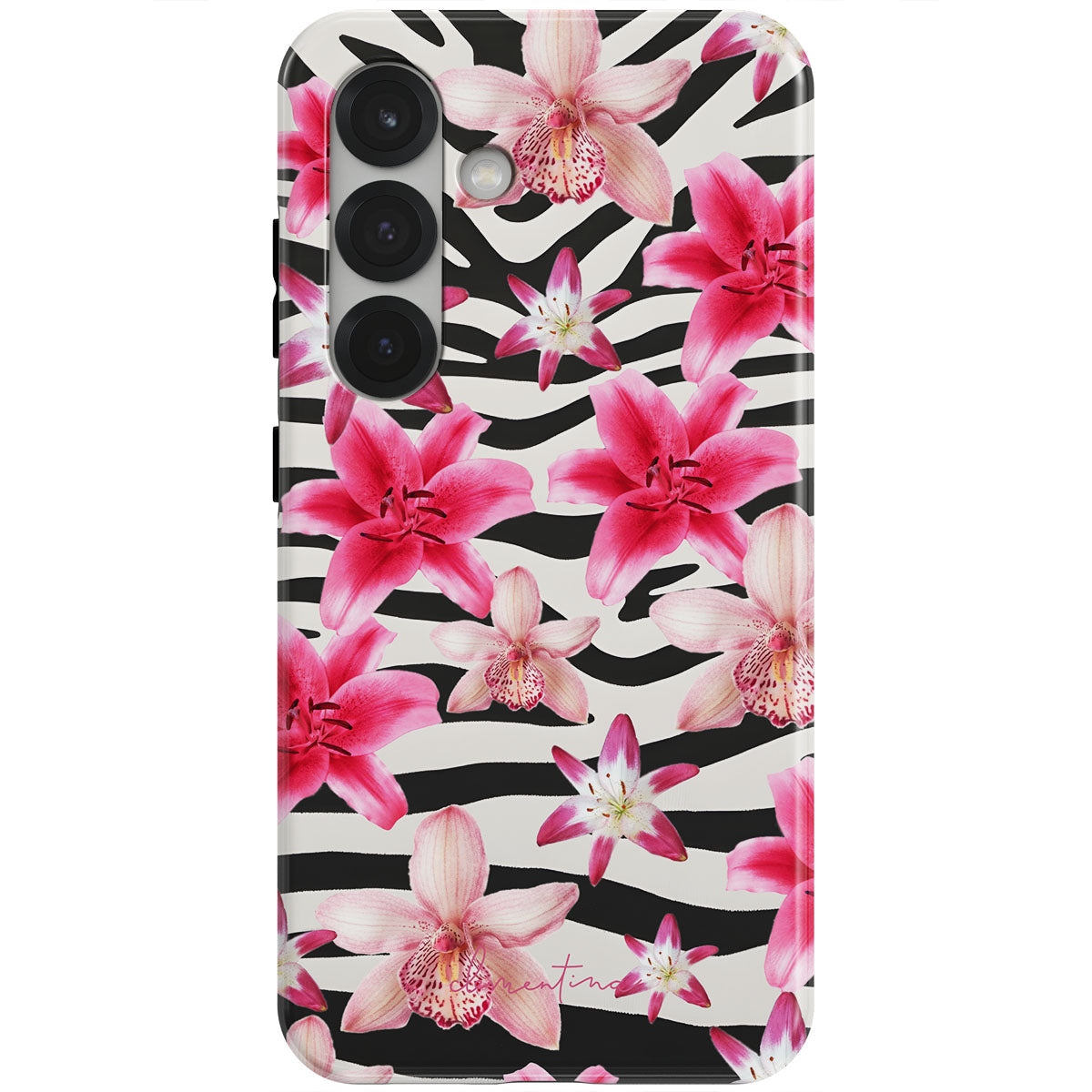 Zebra and Floral Magnetic Tough Phone Case