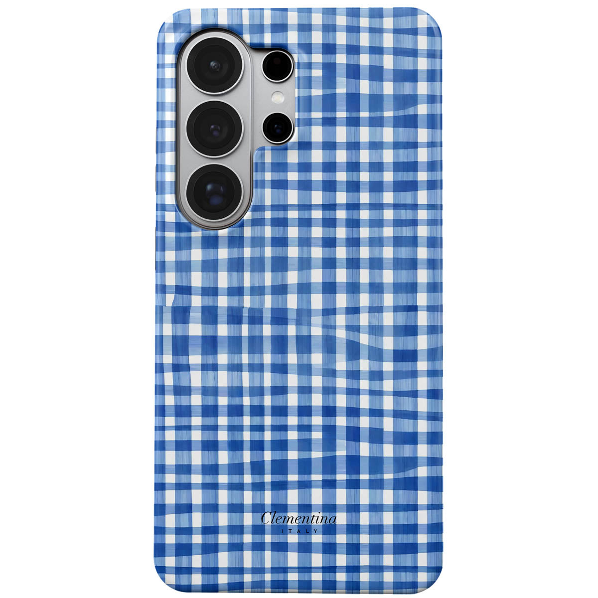 Blue Gingham Magnetic Tough Phone Case