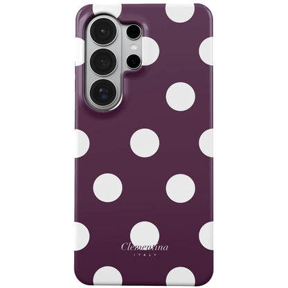 Burgundy Dots Tough Case