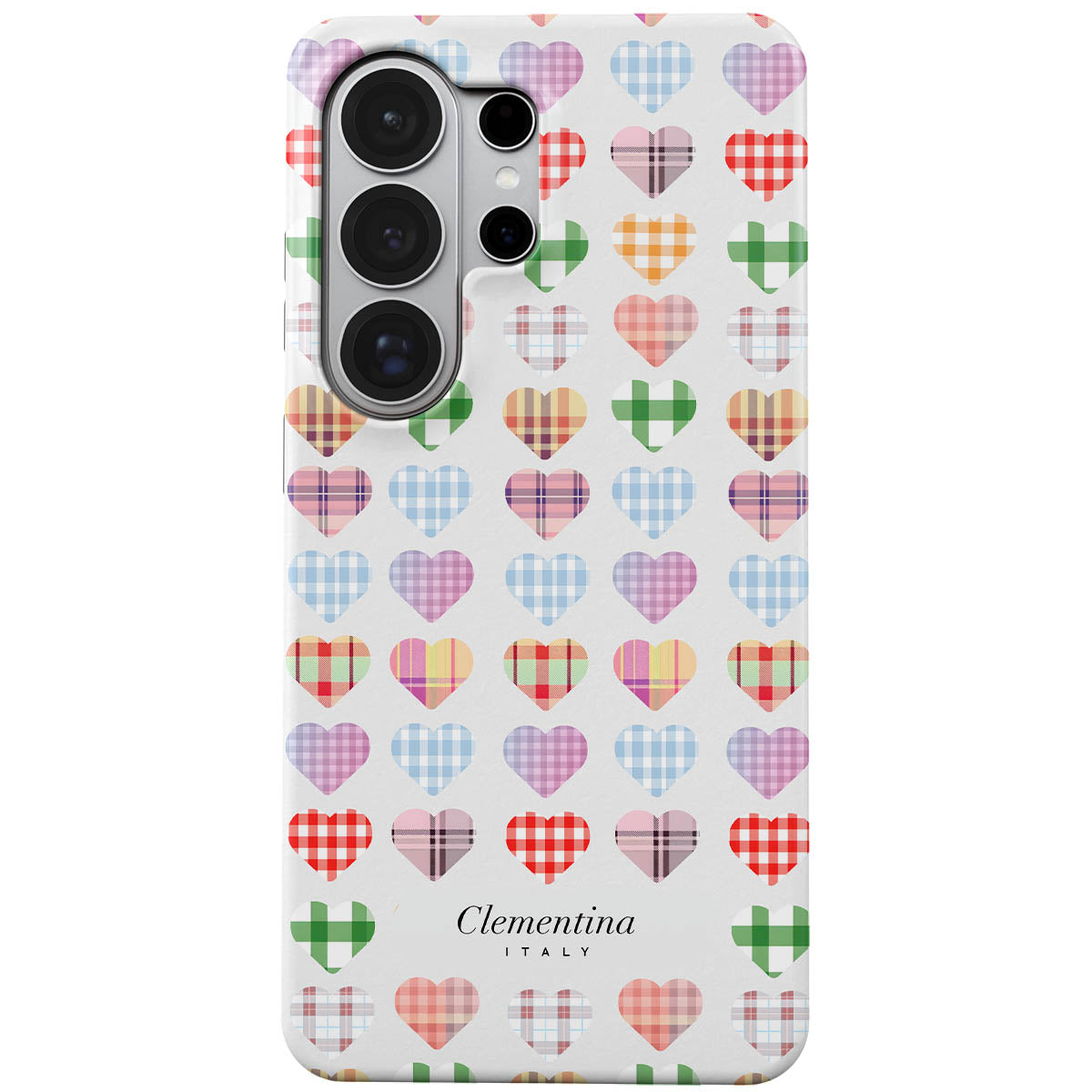 Checked Hearts Tough Case