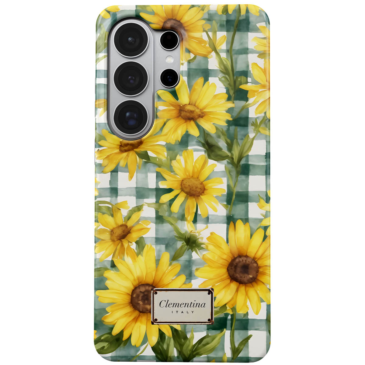 Gingham and Flowers Magnetic Tough Phone Case