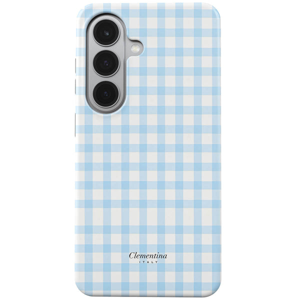 Baby Blue Gingham Tough Case