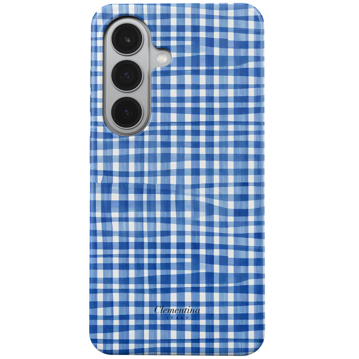Blue Gingham Magnetic Tough Phone Case