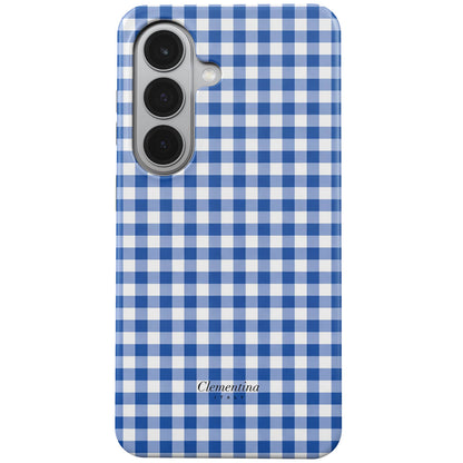 Blue Gingham Tough Case