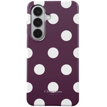 Burgundy Dots Tough Case