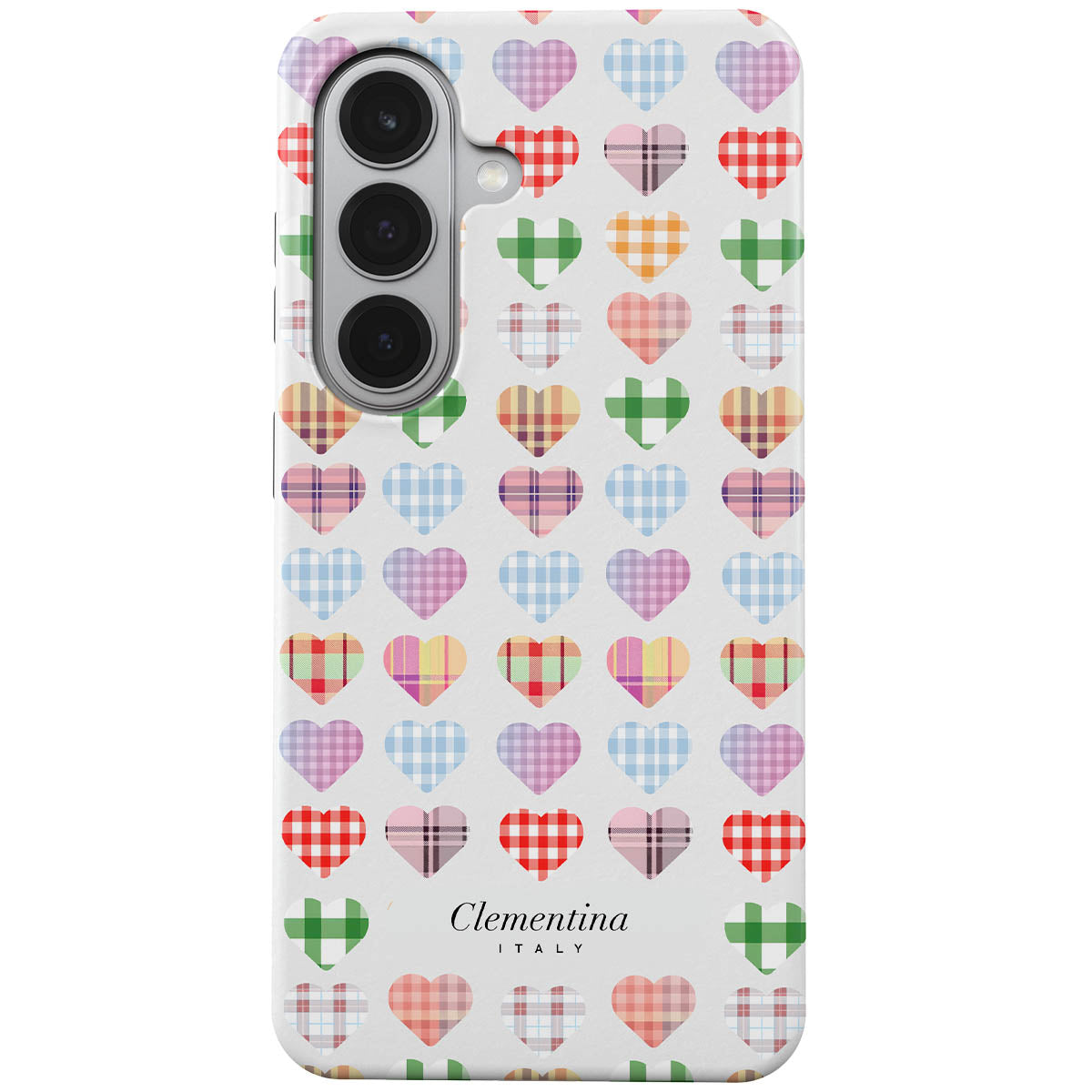 Checked Hearts Tough Case