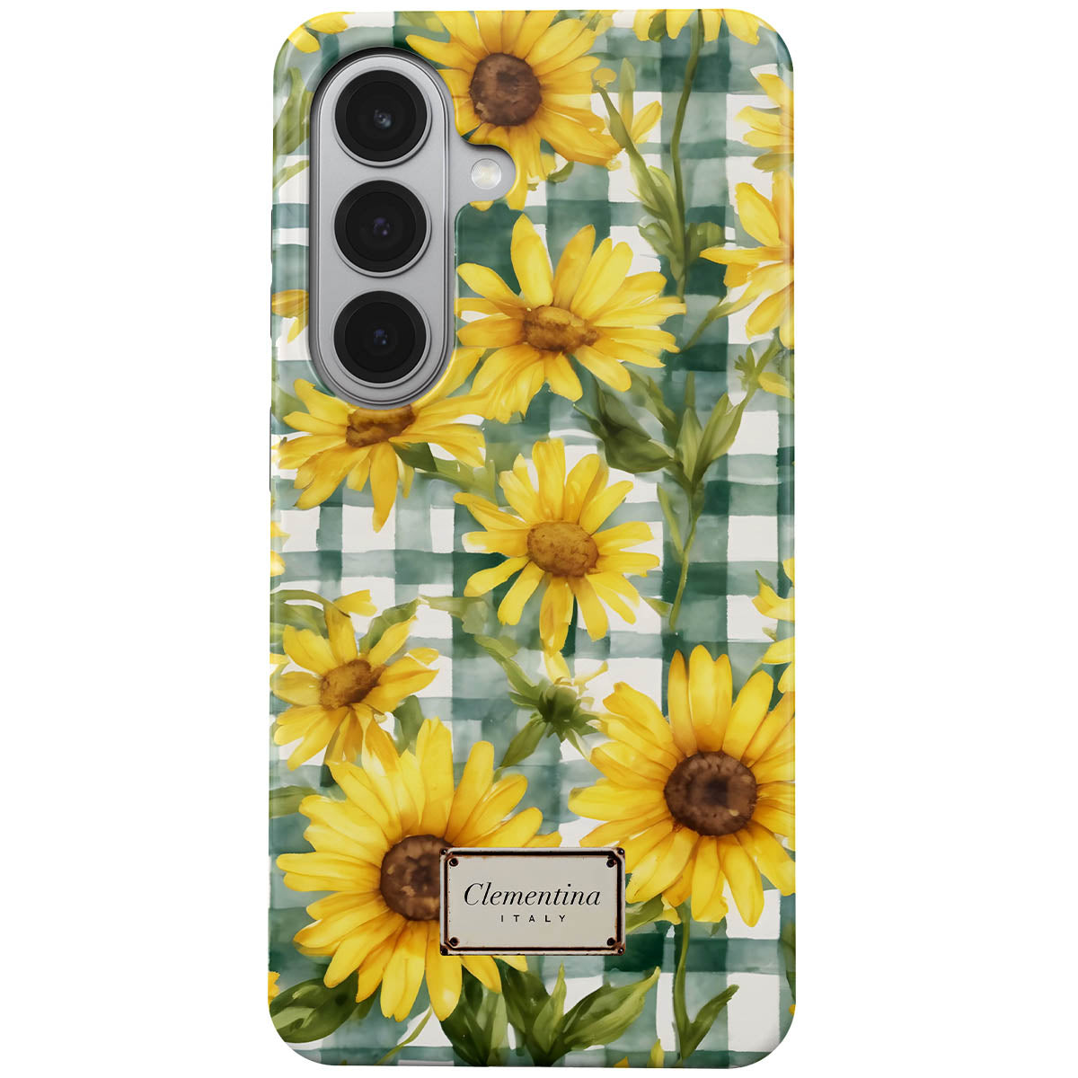 Gingham and Flowers Magnetic Tough Phone Case