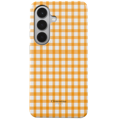 Orange Gingham Tough Case