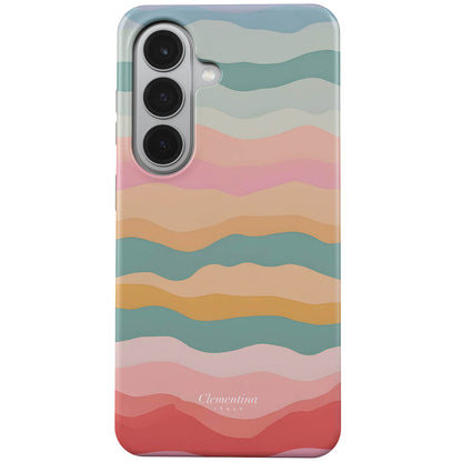 Rainbow Wave Magnetic Tough Phone Case