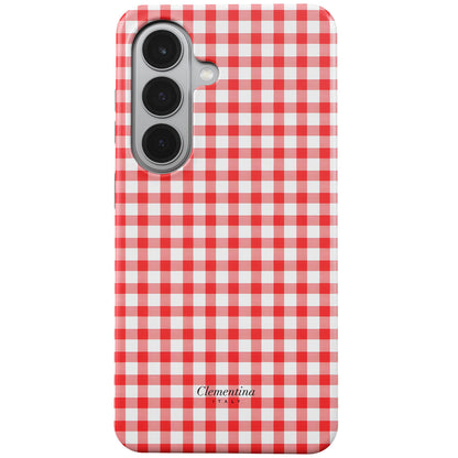 Red Gingham Tough Case