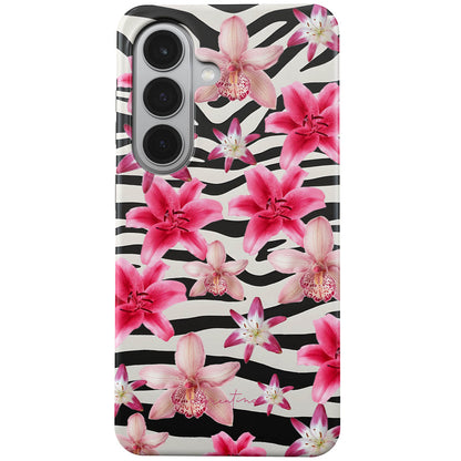 Zebra and Floral Tough Case